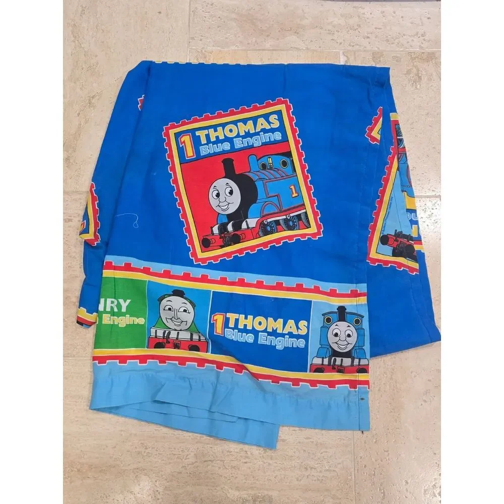 Lot of 3 Thomas‎ and Friends Twin Fitted Flat Sheet Lot Dan River Vtg Blue White